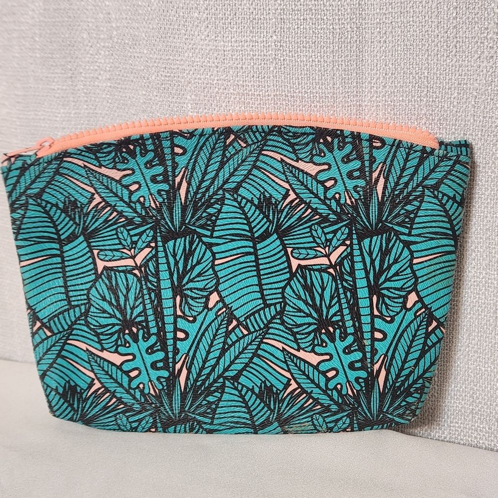 🔥 Ipsy Cosmetic Makeup Travel Organizer Purse Organizer Green and Pink